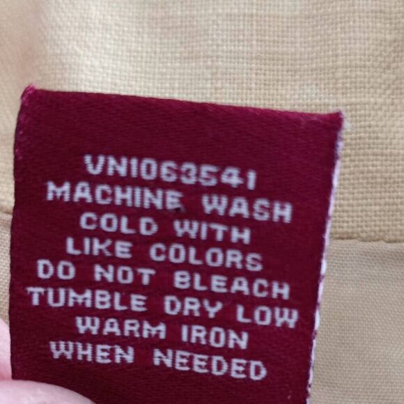 MERONA KHAKI LINEN BLAZER SZ. M EUC - Picture 5 of 5